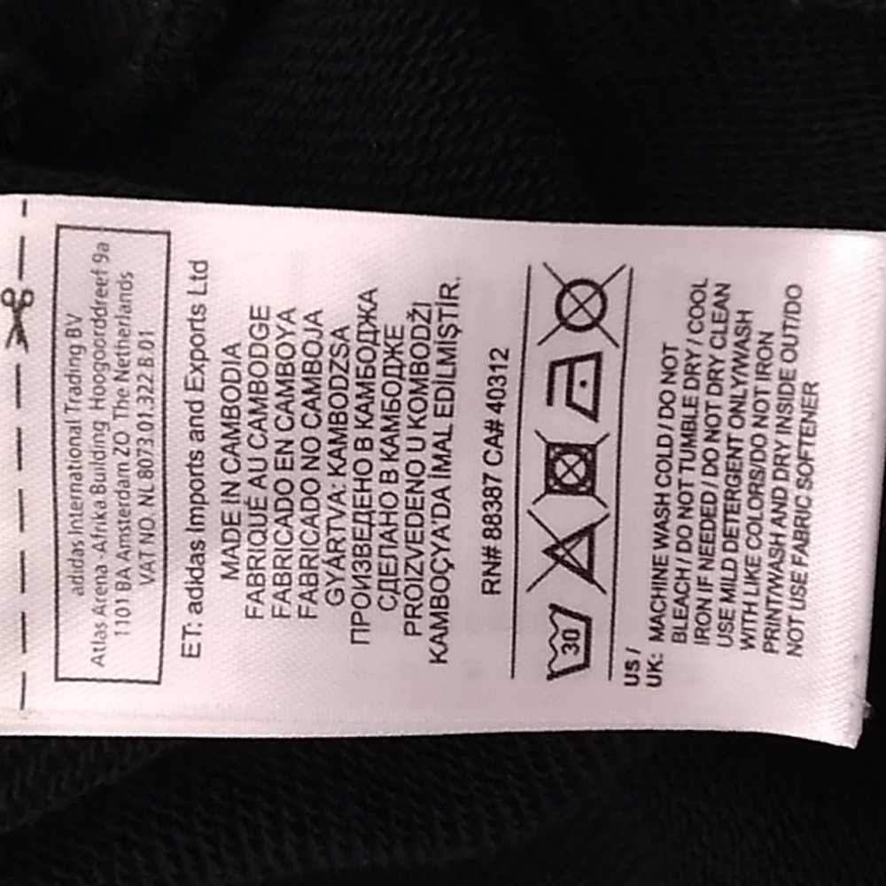 SALE! Adidas Crop/Boxy Hoodie Gently Worn Sz.L (A-75) - Picture 8 of 11